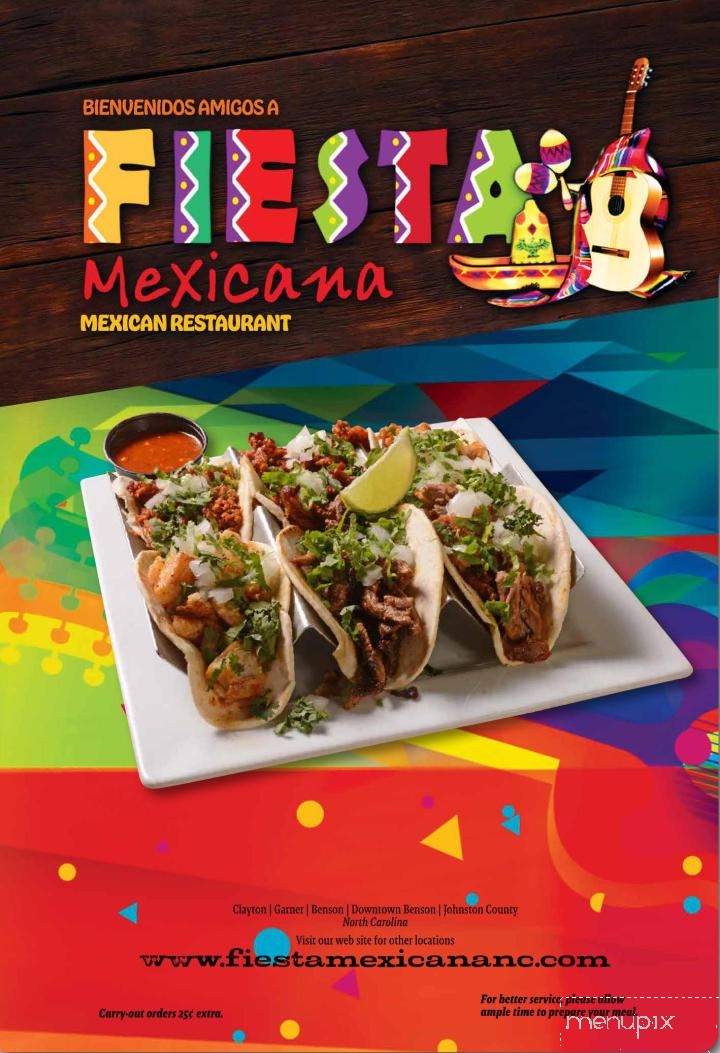 Fiesta Mexicana - Benson, NC menu_pic
