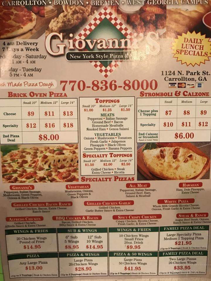 Giovanni's Pizza - Carrollton, GA