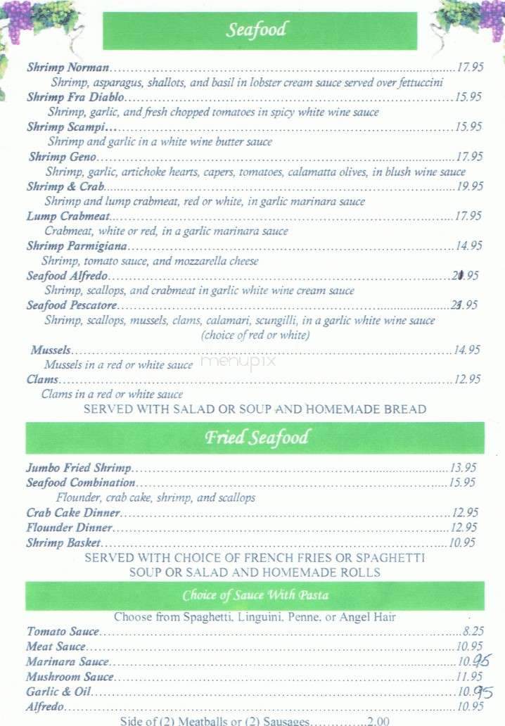 Ella's Mama Mias Restaurant and Pizzeria - Salem, NJ menu_pic