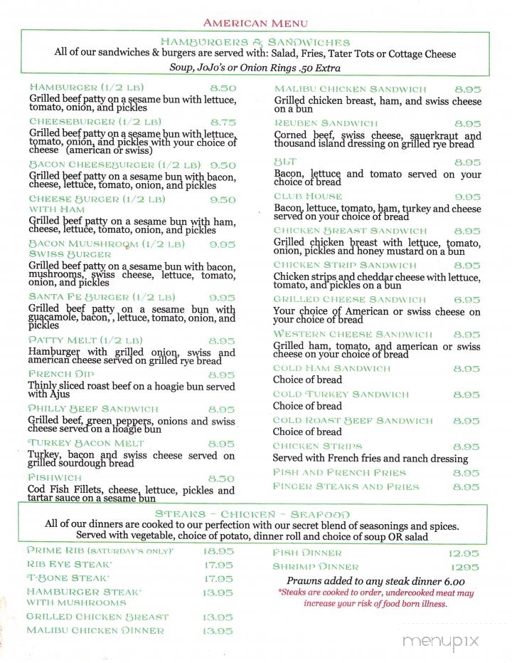La Pinata Family Mexican - Drain, OR menu_pic