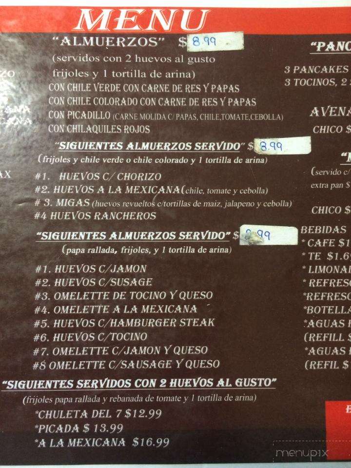 Lucy's Cafe - Odessa, TX menu_pic