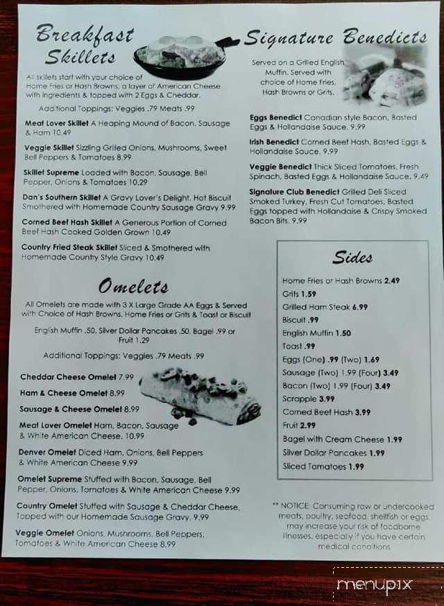Dan's Restaurant - Orlando, FL menu_pic