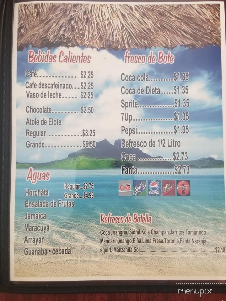 Las Champas 12 - Los Angeles, CA menu_pic