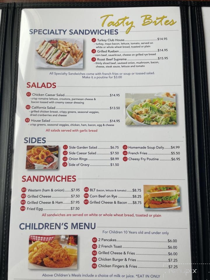 Tasty Bites Restaurant - Exeter, ON menu_pic