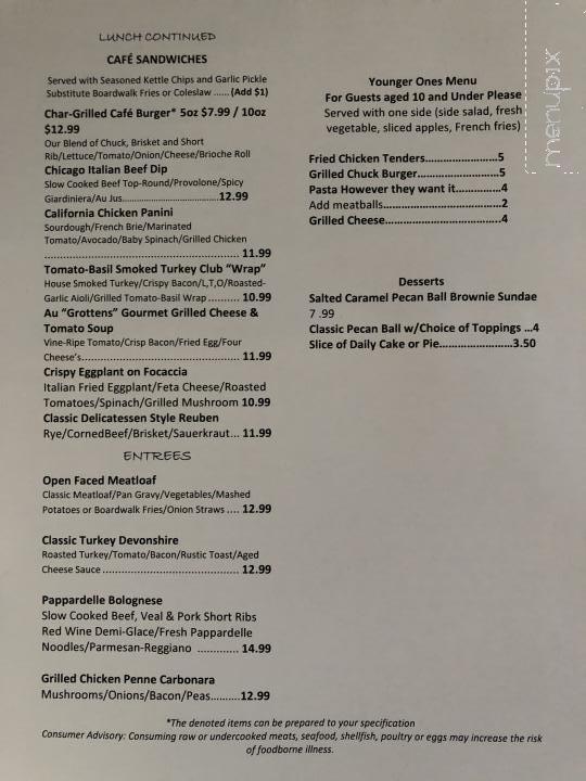 Au 'Grottens' Cafe & Catering - Bethel Park, PA menu_pic