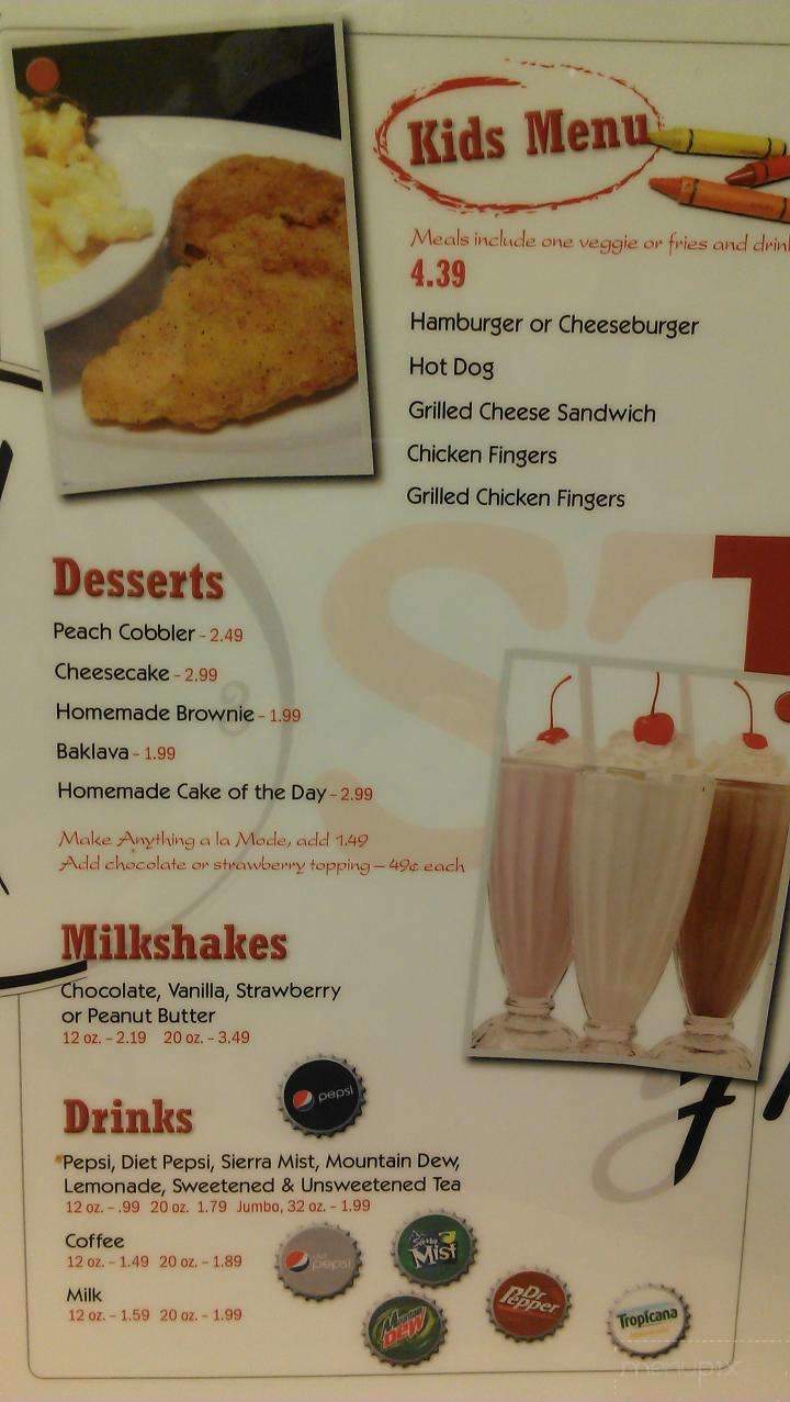 Kosta's Grill - Greenville, SC menu_pic