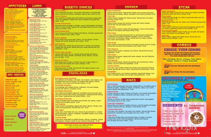 El Tarasco Mexican Restaurant - Shepherdsville, KY menu_pic