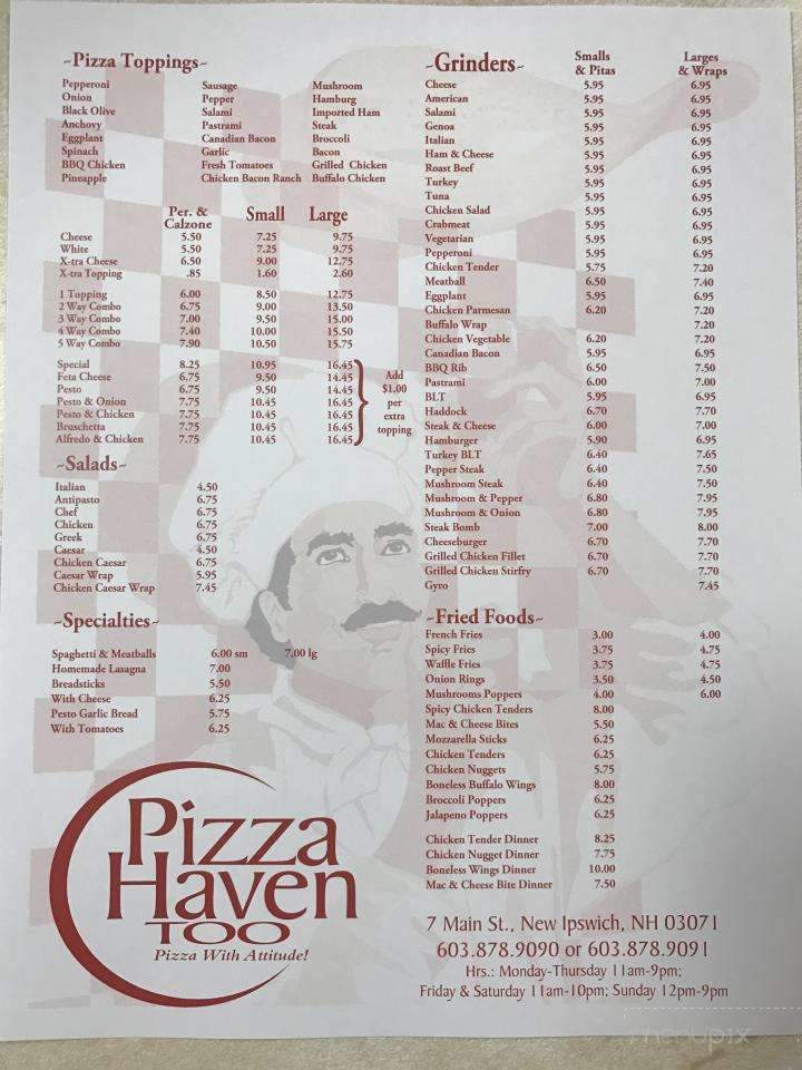 Pizza Haven Too - New Ipswich, NH