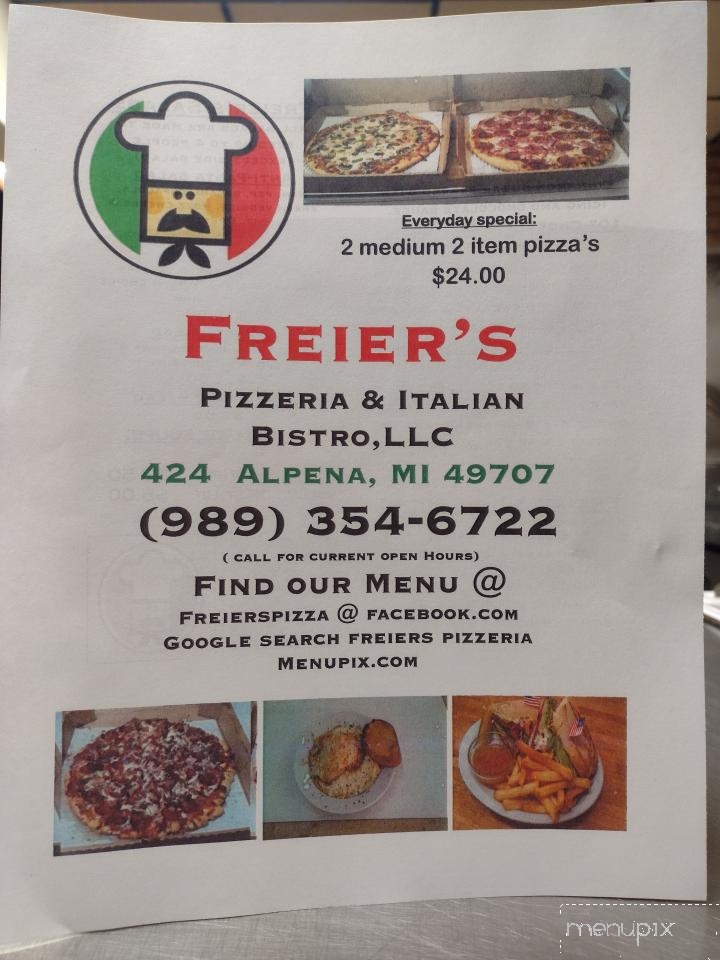 Freier's Pizzeria & Italian Bistro - Alpena, MI