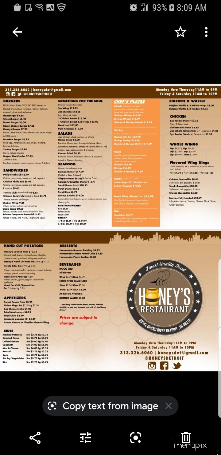 Honey's Restaurant - Detroit, MI