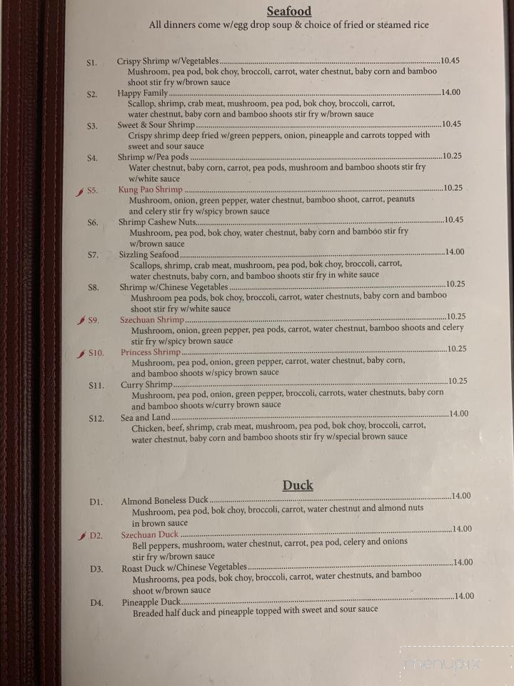 Chee Peng Chinese and Thai Restaurant - Alpena, MI menu_pic