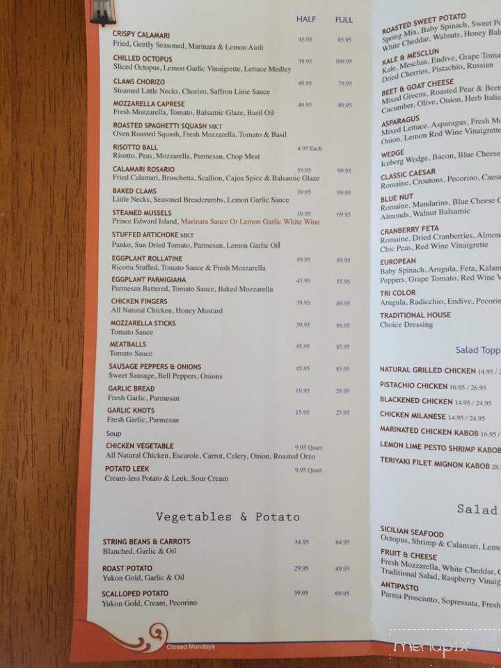 Rosario's Trattoria - Midland Park, NJ menu_pic