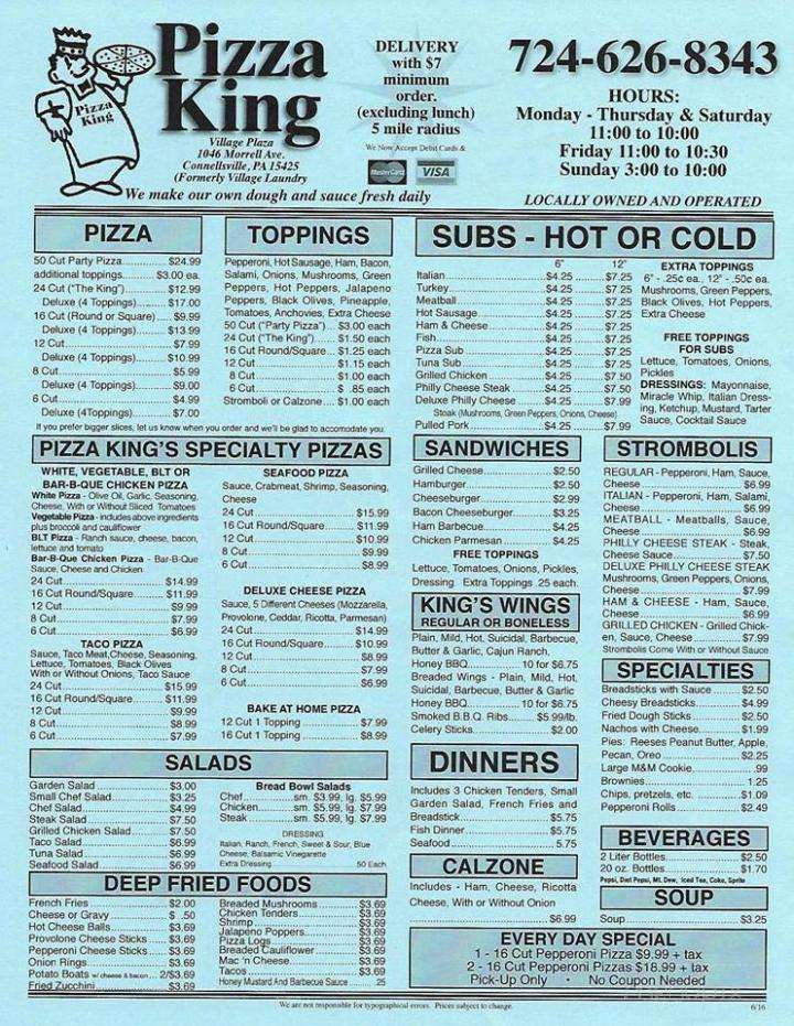 Pizza King - Connellsville, PA