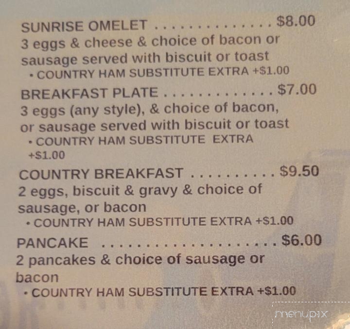 Airport Restaurant & Lounge - Beaver, WV menu_pic