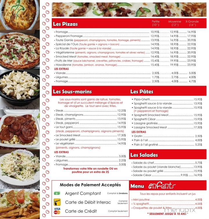 L'Ours qui Bouffe - Saint-Ours, QC menu_pic