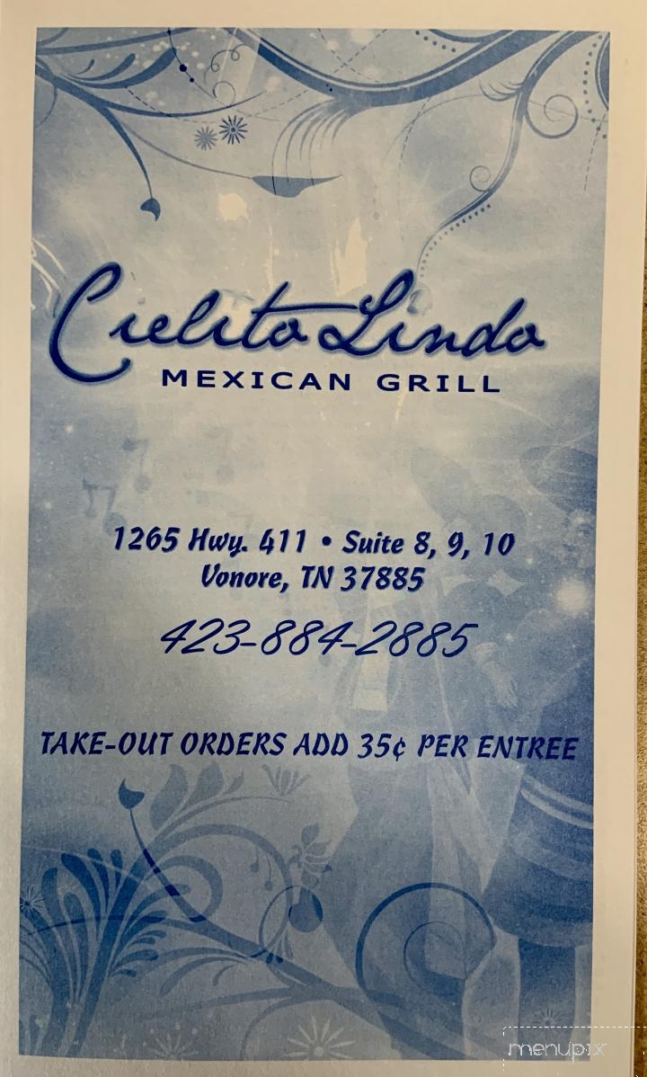 Cielito Lindo - Vonore, TN menu_pic