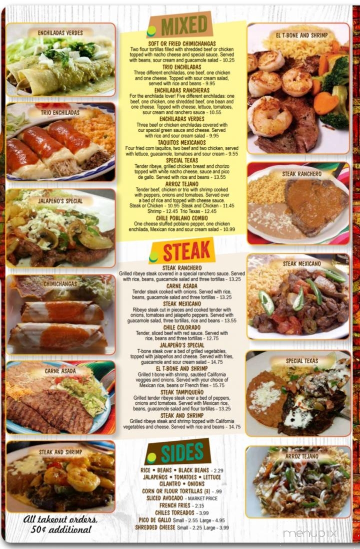 El Jalapeno - Summerville, SC menu_pic