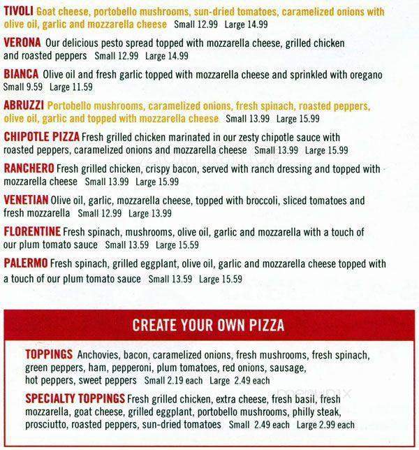 Tony Roni's Willow Grove - Willow Grove, PA menu_pic