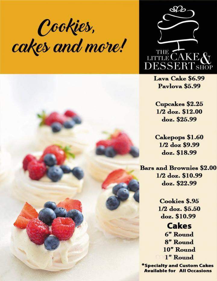 The Little Cake And Dessert Shop - Lehi, UT menu_pic