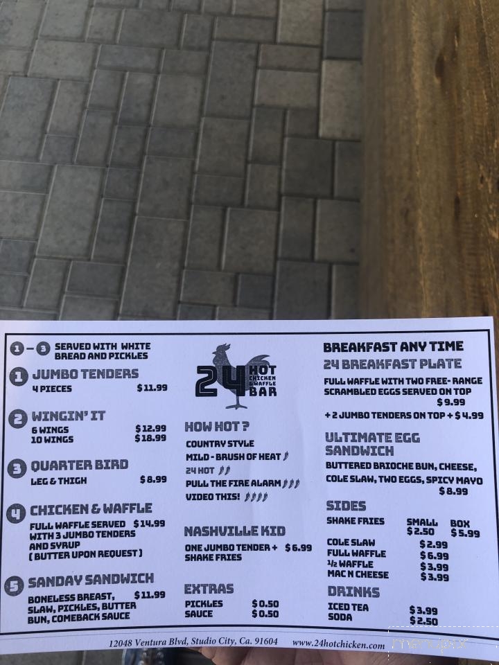 24 Hot Chicken & Waffle Bar - Los Angeles, CA