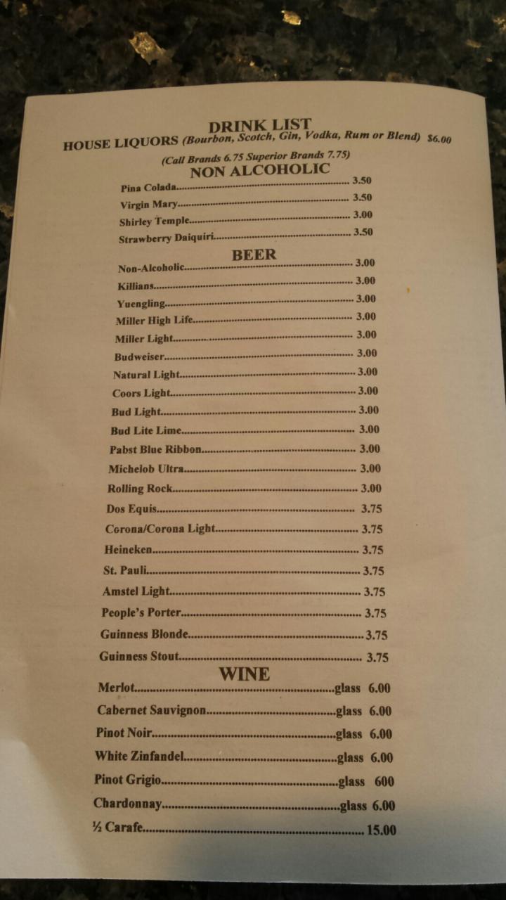 Jordan's House Of Seafood - Emerald Isle, NC menu_pic