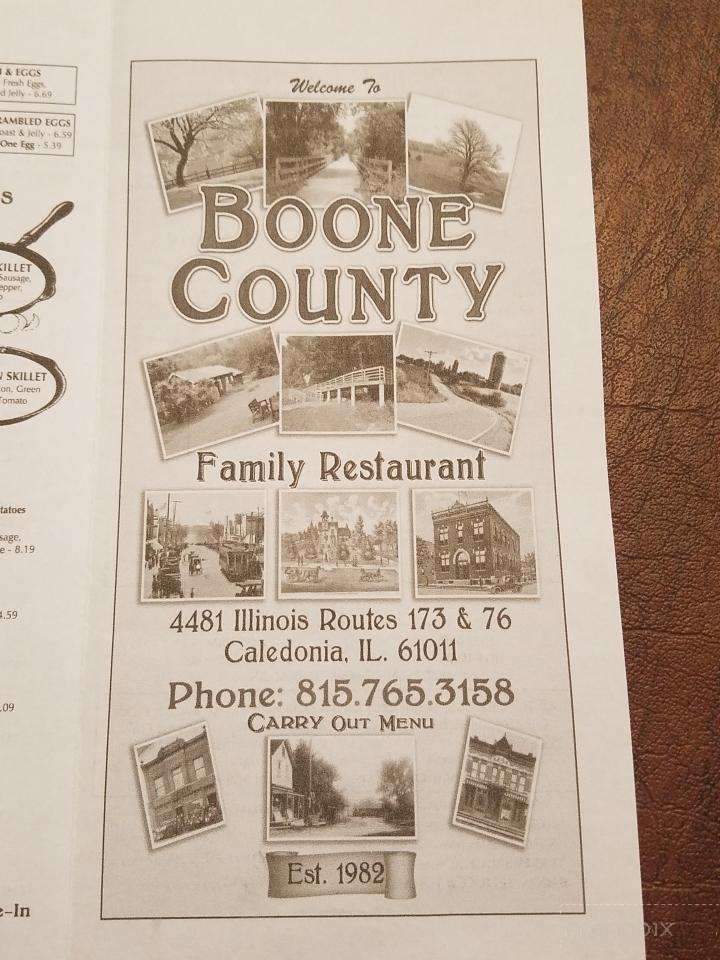 Boone County Family Restaurant - Caledonia, IL