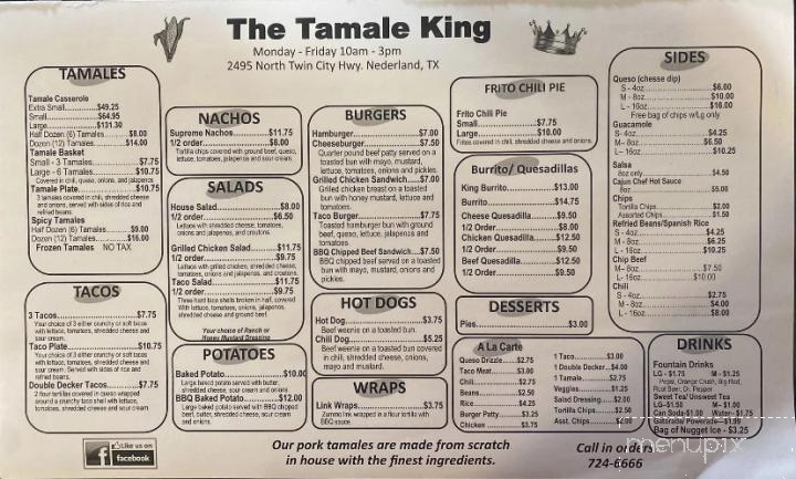 The Tamale King - Nederland, TX menu_pic