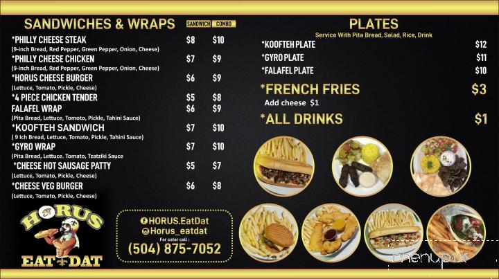 Horus EatDat - New Orleans, LA menu_pic