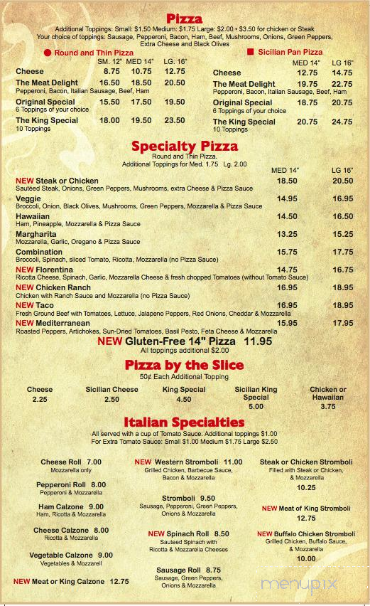 Original Italian Pizza - Madison Heights, VA menu_pic