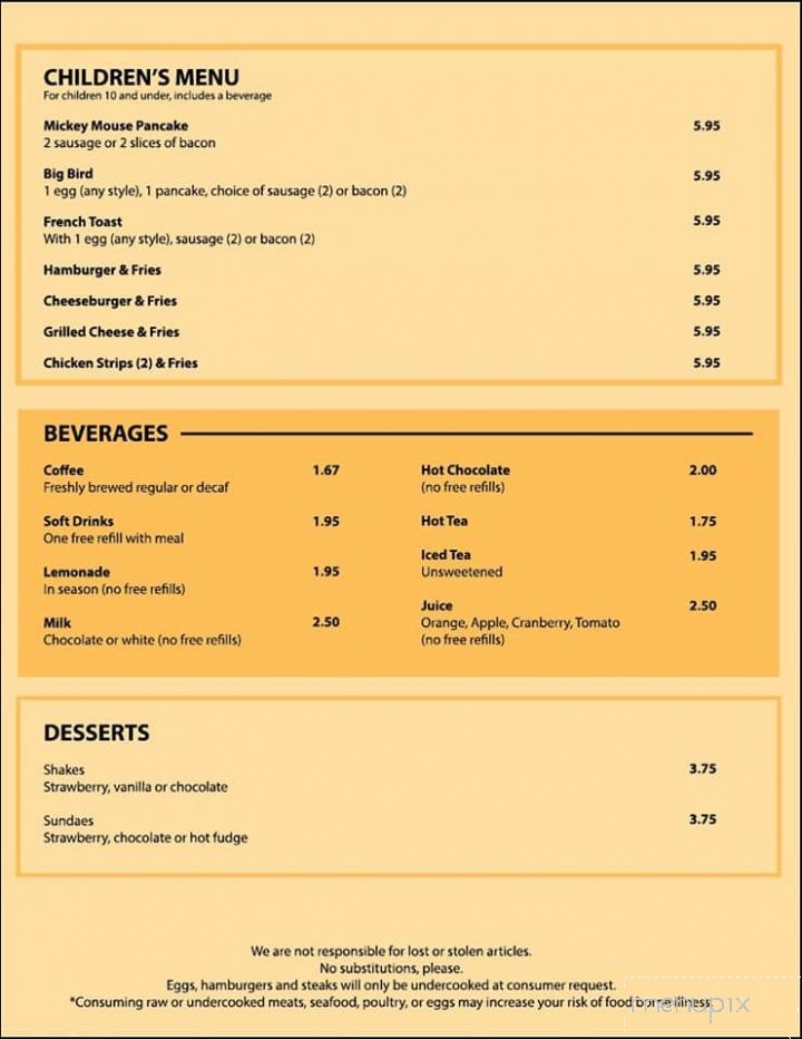 Ardy's Cafe - Two Rivers, WI menu_pic