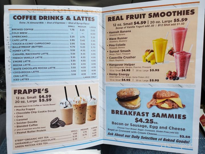 Chuck's Coffee in Caseville - Caseville, MI menu_pic
