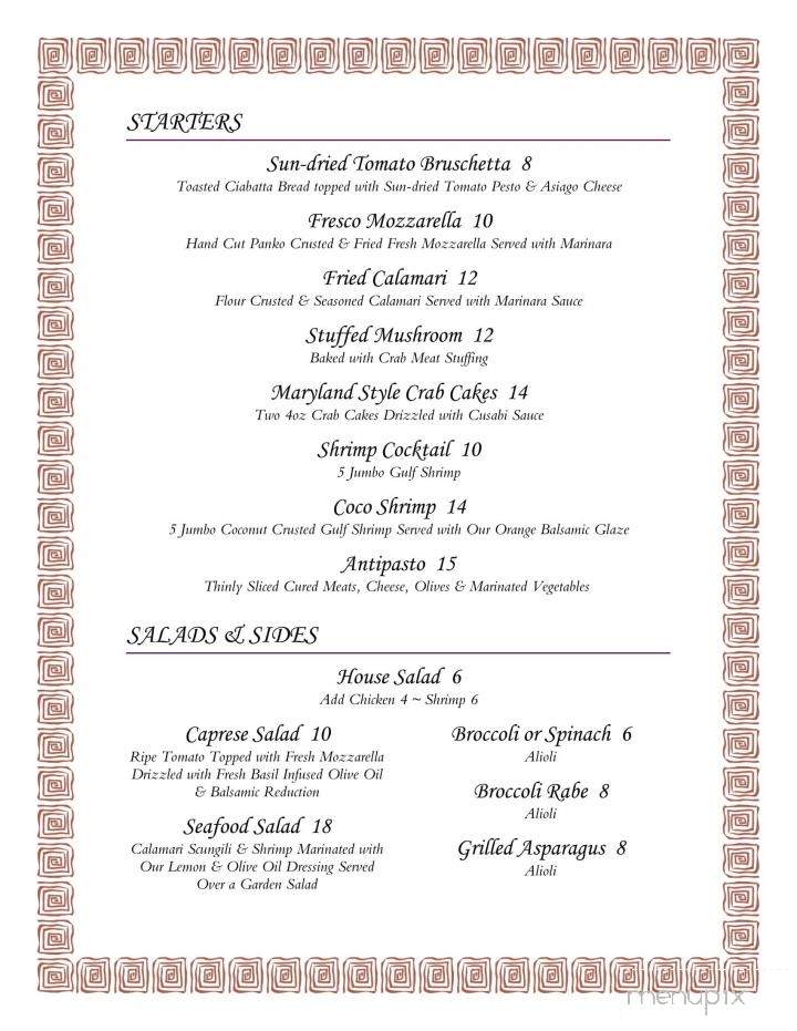 Isabella's Bistro - Englewood, FL menu_pic