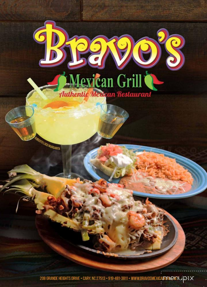Bravos Mexican Grill - Skiatook, OK menu_pic