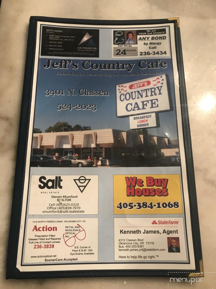 Jeff's Country Cafe - Oklahoma City, OK