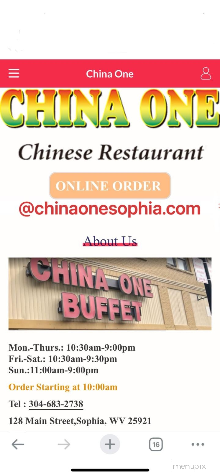 China One - Sophia, WV