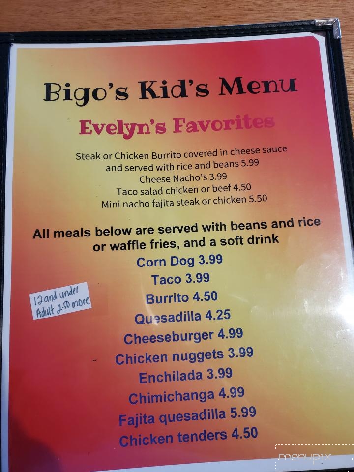 Bigos Mexican restaurant - Salem, MO