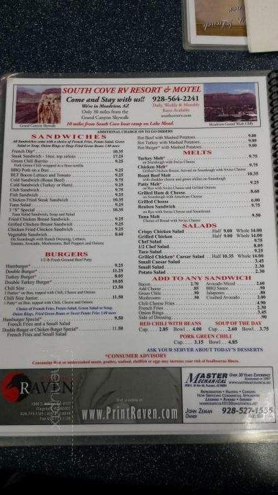 Mike & Ronda's - Flagstaff, AZ menu_pic