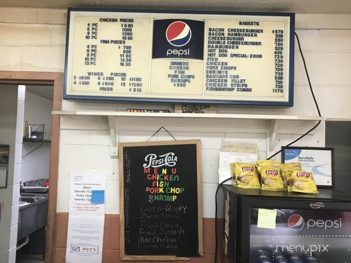 Huffman's Fish N Chic - North, SC menu_pic