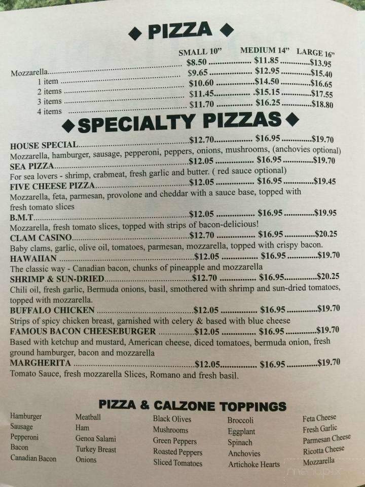 Portland Pizza House - Portland, CT menu_pic