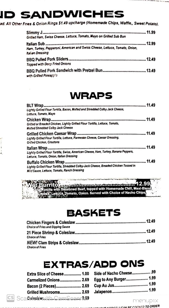 C J's Bar & Grill - Port Huron, MI menu_pic
