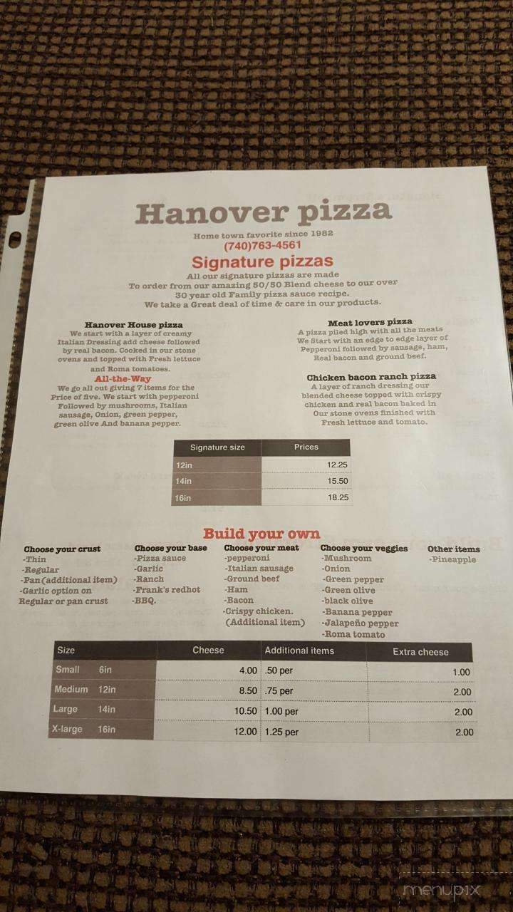 Hanover Pizza - Newark, OH