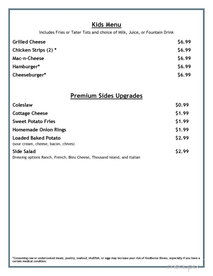 Pickwick Inn - Winona, MN menu_pic