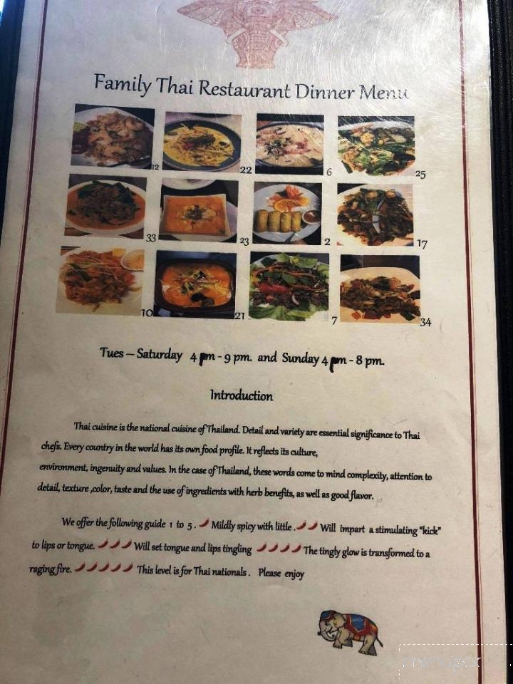 Family Thai Restaurant - Cranbrook, BC