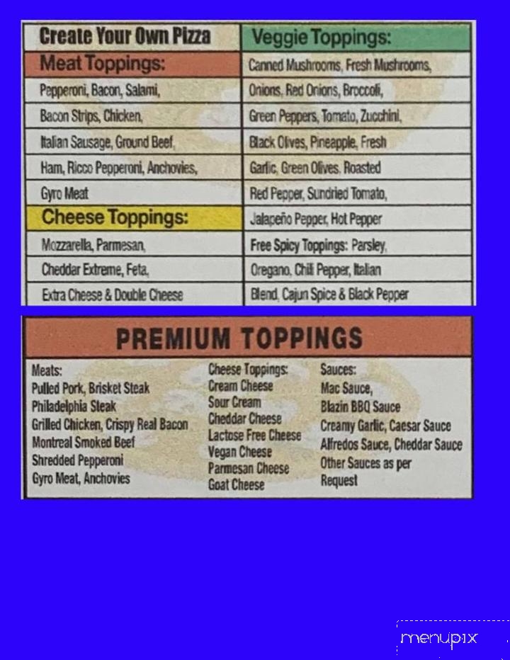 Pizza Tonite - Chatham, ON menu_pic
