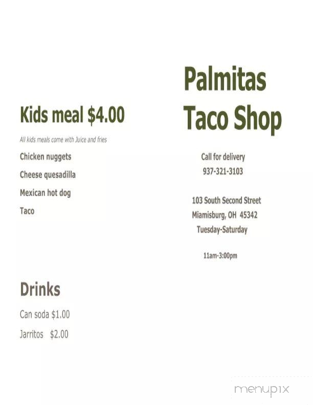 Palmitas Taco Shop - Miamisburg, OH