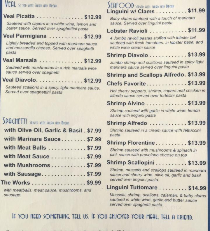 Roma Italian Restaurant - Hugo, OK menu_pic