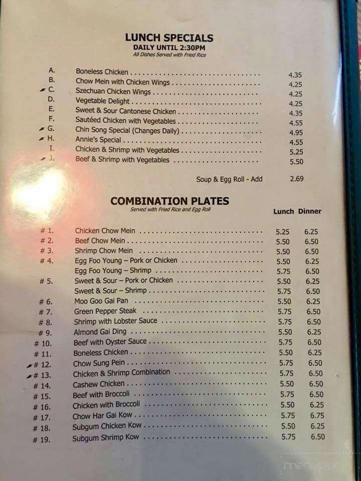 Chin Song Restaurant - Asheboro, NC
