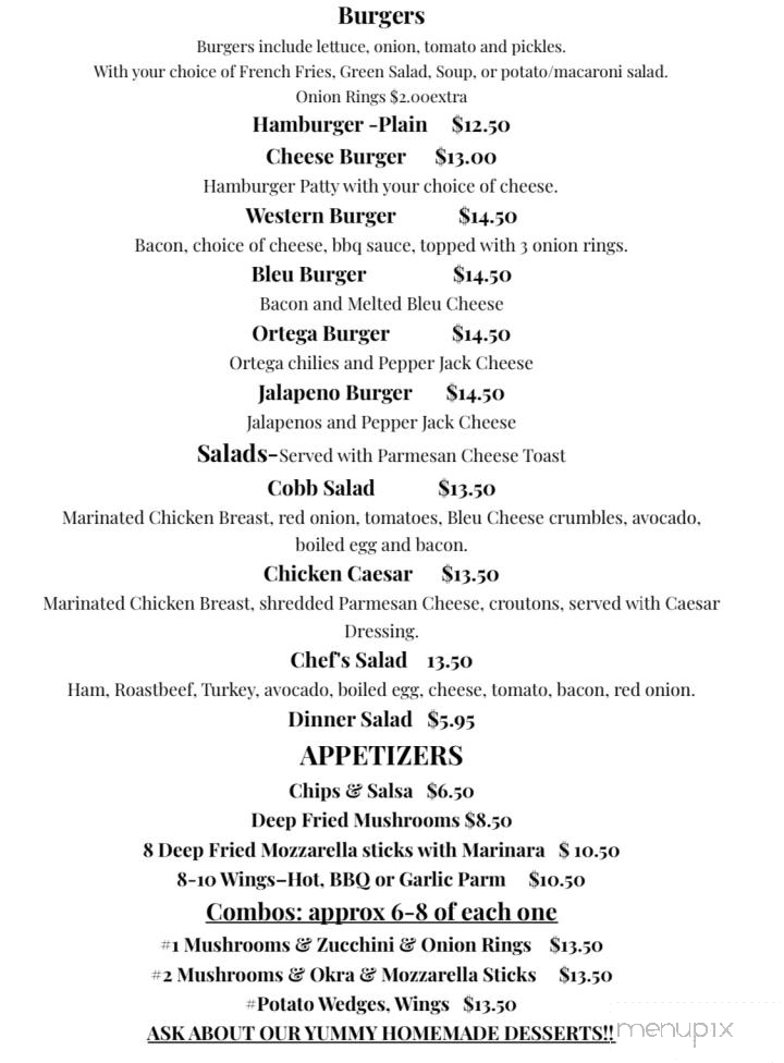 Granny's Grub & Goodies - Mariposa, CA menu_pic
