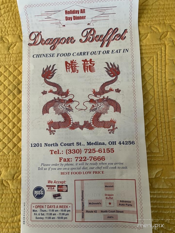 Dragon Buffet - Medina, OH menu_pic
