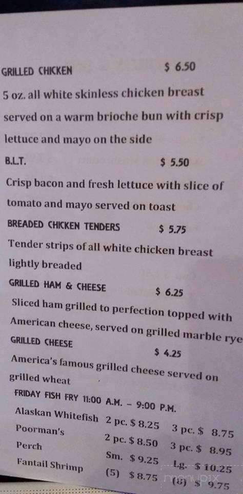 Kingston House - Kingston, WI menu_pic